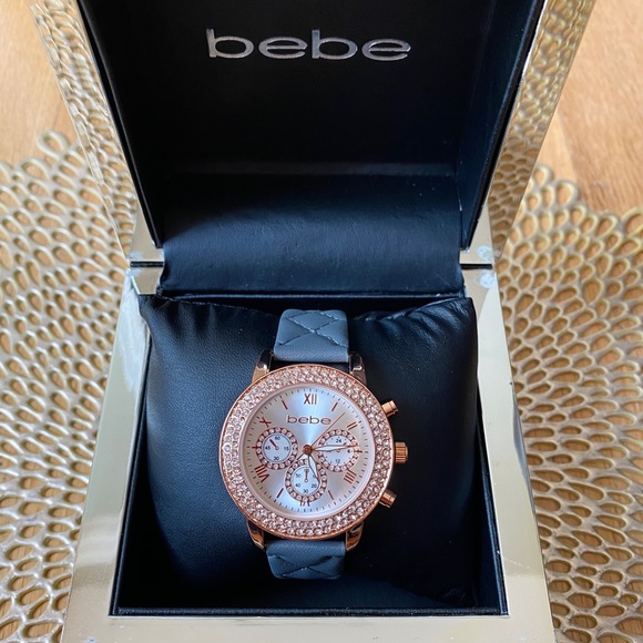 bebe Accessories - 🆕NEW IN BOX🛍 Bebe rose gold rhinestone watch